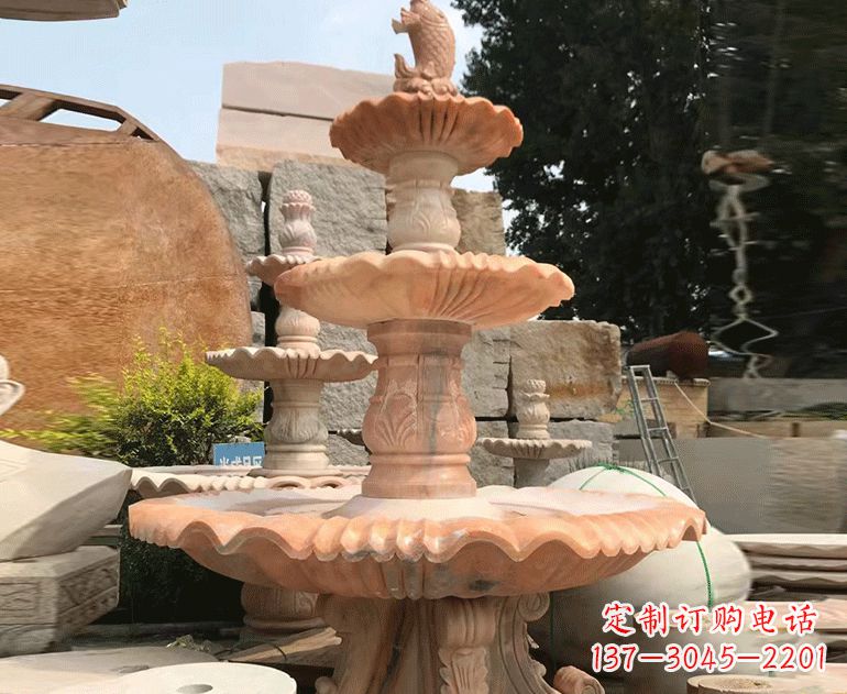 成都精美的黄锈石喷泉雕塑黄锈石喷泉雕塑是一种…