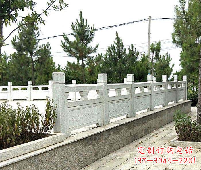 成都景区大理石栏杆石雕_2