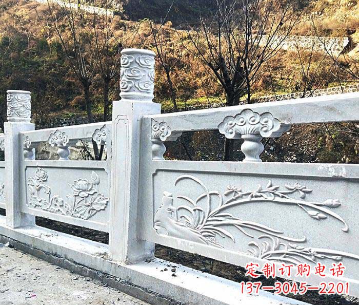 成都景区汉白玉石浮雕栏板 (3)