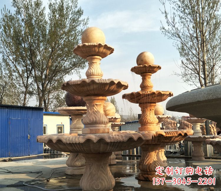成都古典九龙喷泉雕塑,可观赏九龙戏珠石