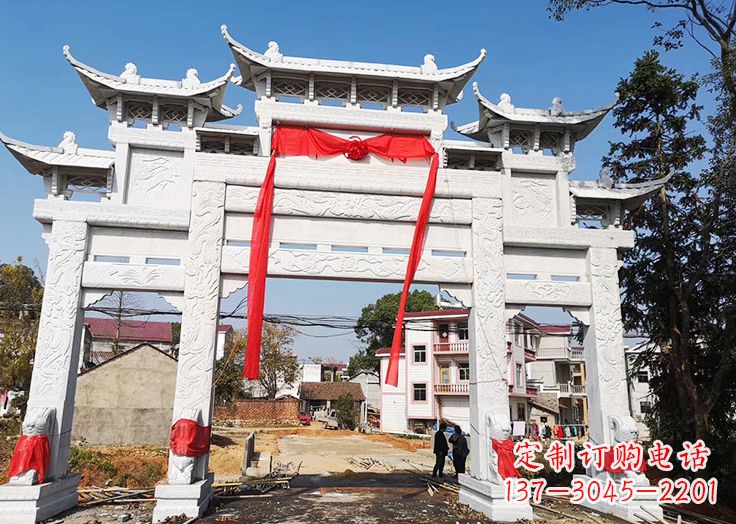 成都九襄石雕牌坊:专业定制精美牌坊雕塑