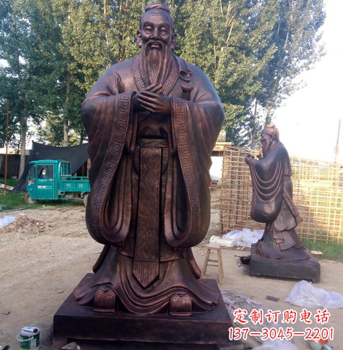 成都孔子讲学雕塑
