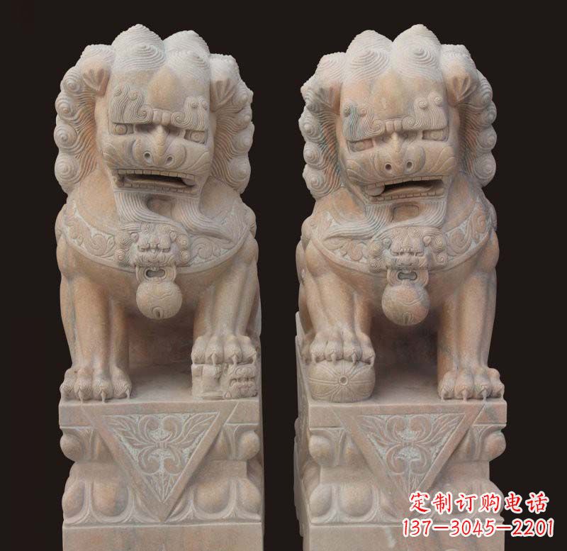 成都传统石狮子雕塑,精美绝伦