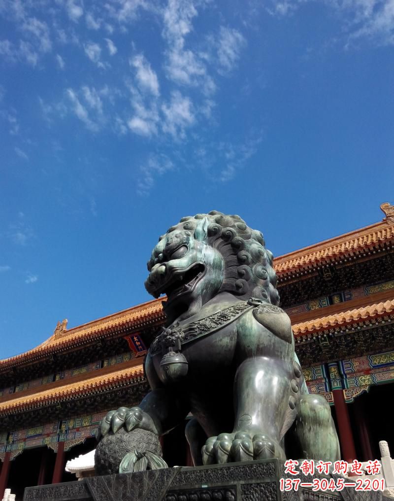 成都门口铜雕狮子