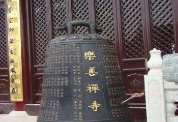 成都精致优雅的乐善禅寺铜钟