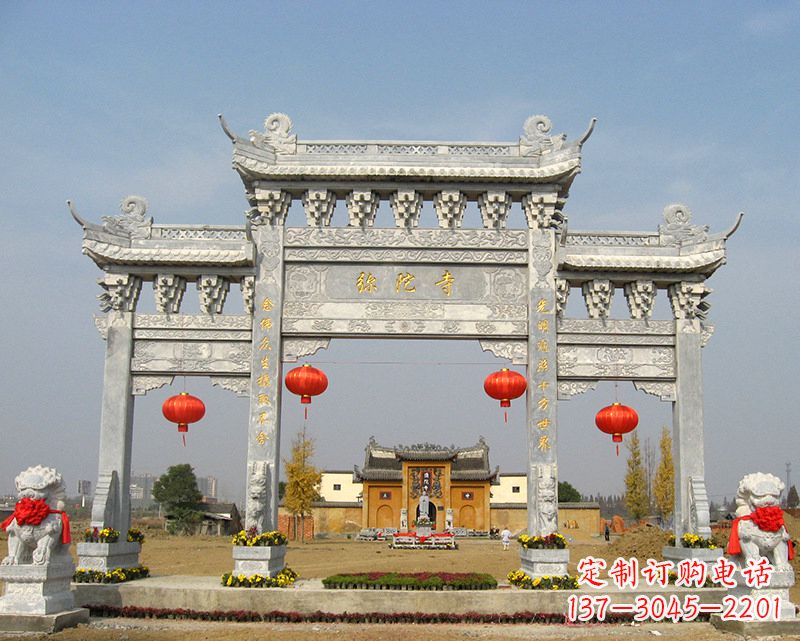 成都特色石雕牌坊,用心雕就是一种艺术