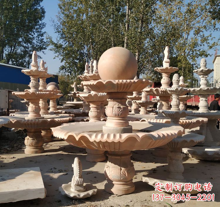 成都中领雕塑砂岩喷泉雕塑