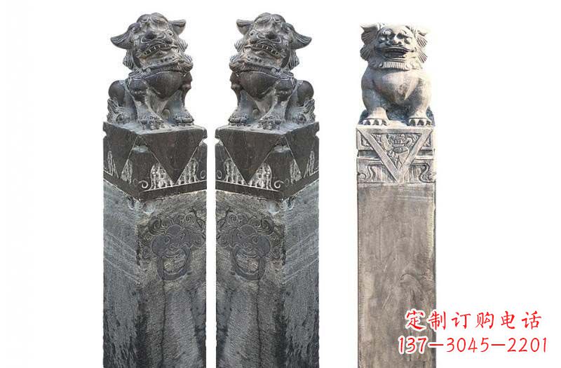 成都来自古代的精美狮子雕塑