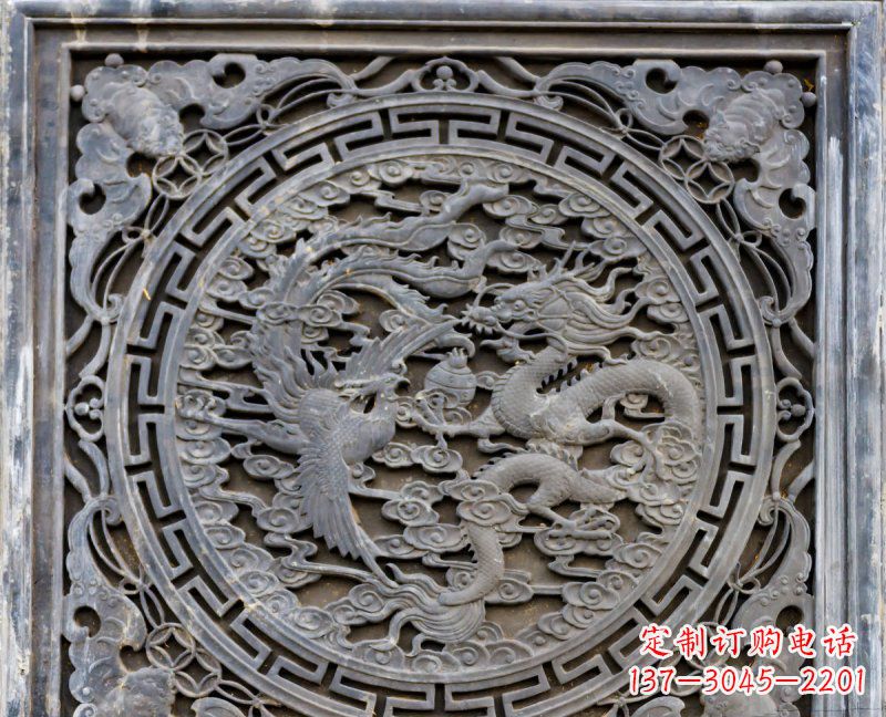 成都传统工艺青石龙雕精美绝伦