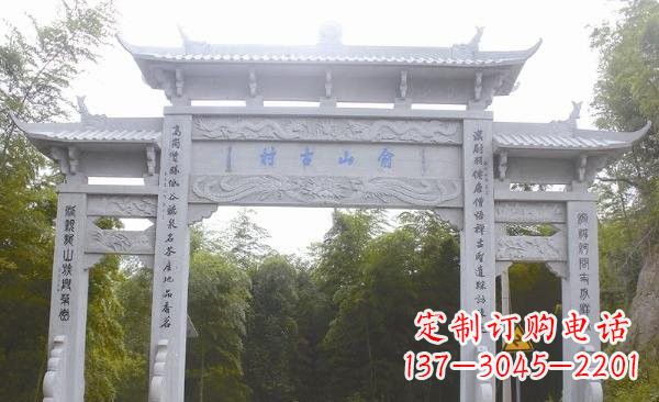 成都让精美的牌坊雕塑为您打造精美环境