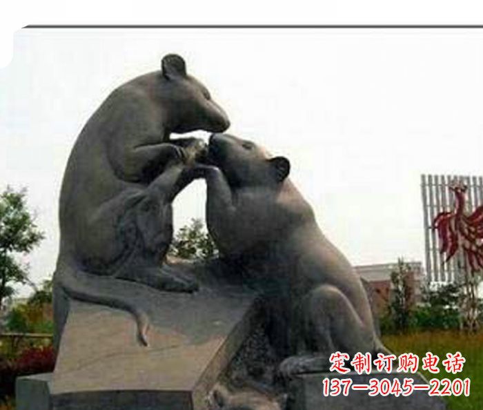 成都精美的老鼠石雕,让你拥有不一样的家居装饰