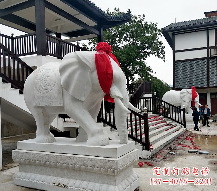 成都迎接观音祝福的精美大象观音栏杆