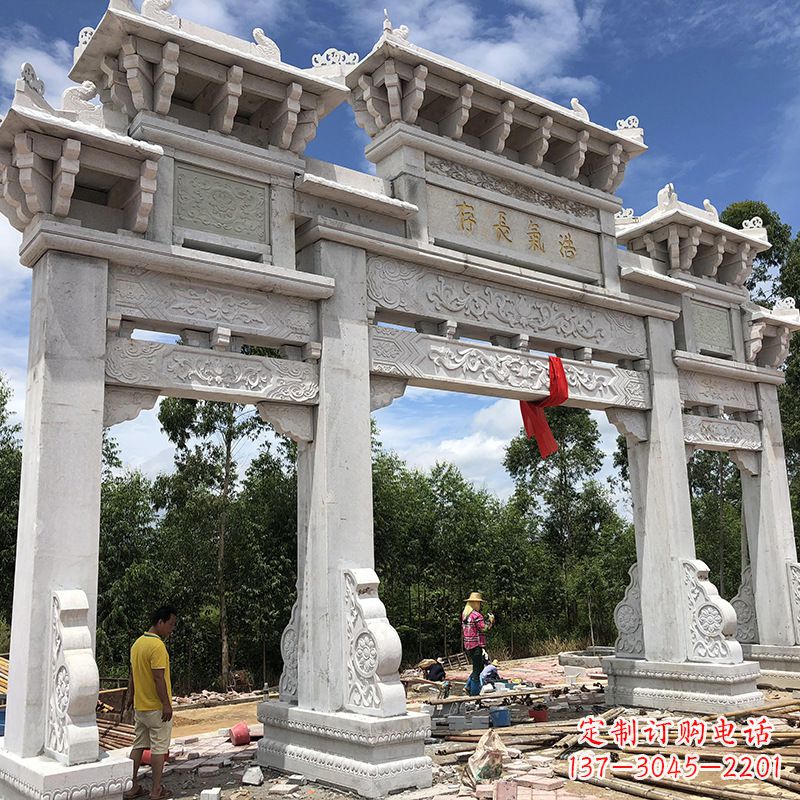 成都石雕牌坊陵墓雕塑,让你的家族历史永载史册