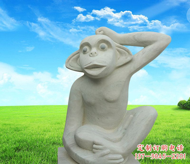 成都石雕小猴子