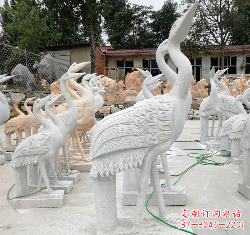 成都石雕小仙鹤