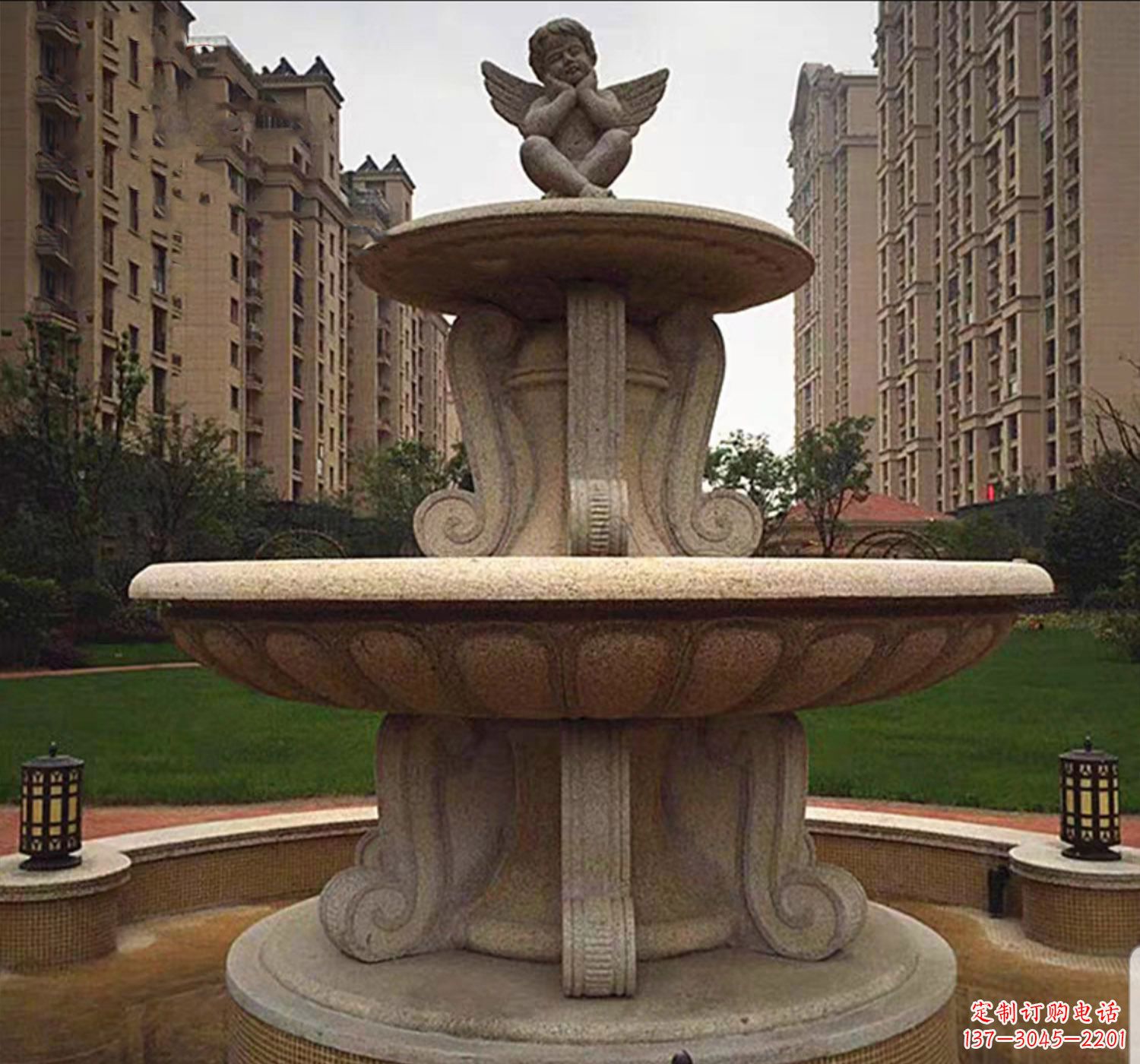 成都石雕鱼喷泉
