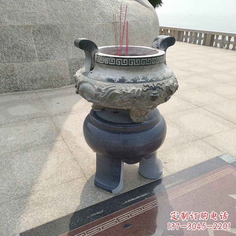 成都石雕圆香炉