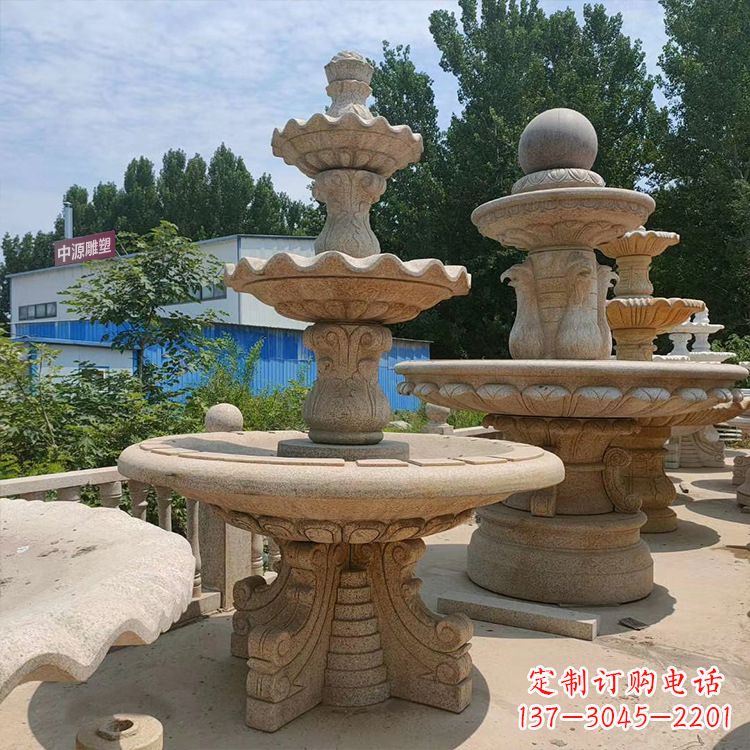 成都石喷泉 石雕刻