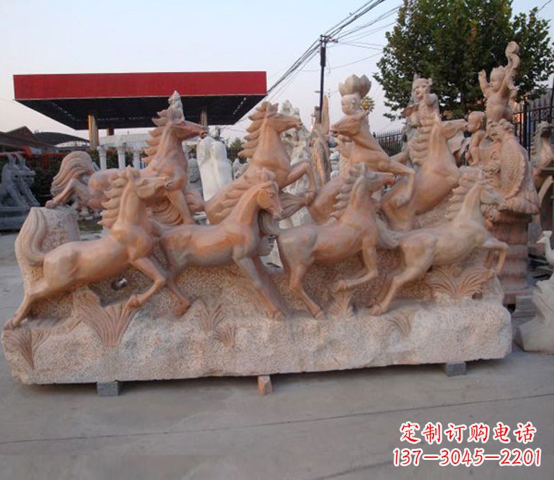 成都石头奔马雕塑