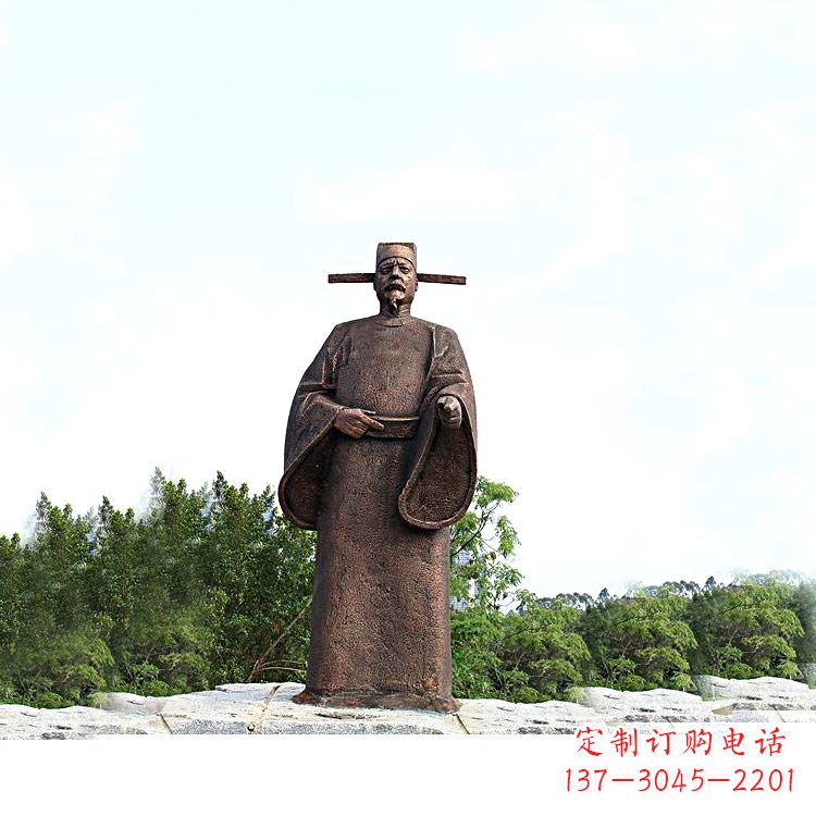 成都世界法医学鼻祖纯铜宋慈公园景区终归历史名人雕像