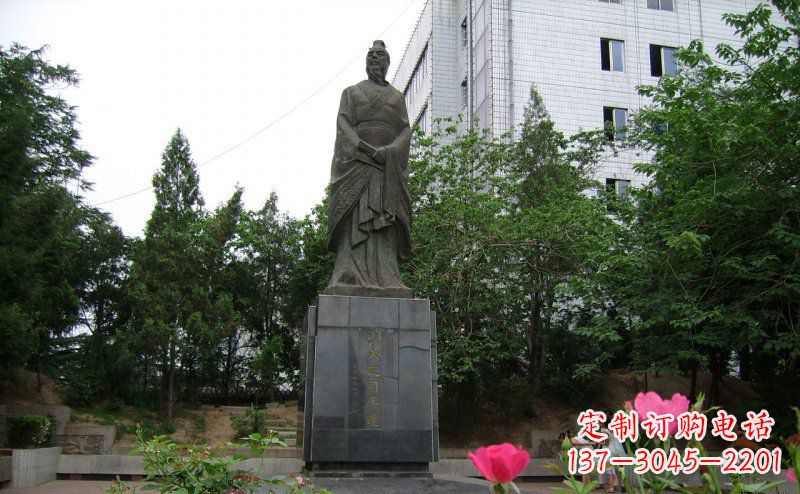 成都司马迁古代名人铜雕