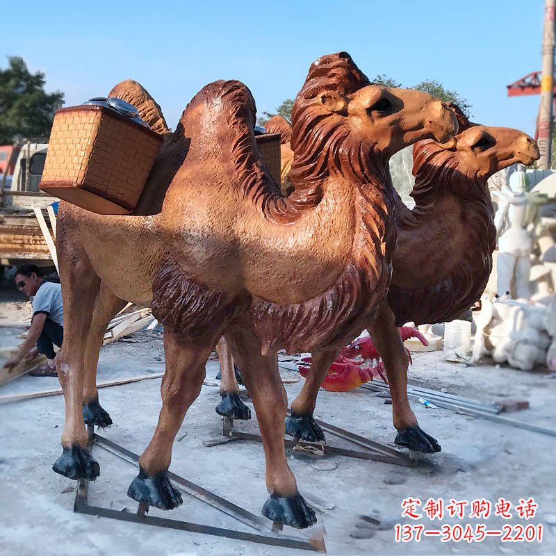 成都丝绸之路仿真骆驼雕塑