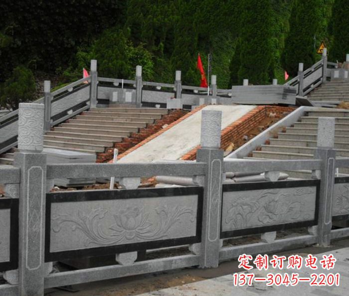 成都寺庙景观仿古石栏板 (2)