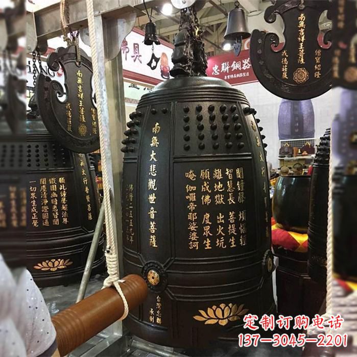 成都寺院挂钟铜雕塑