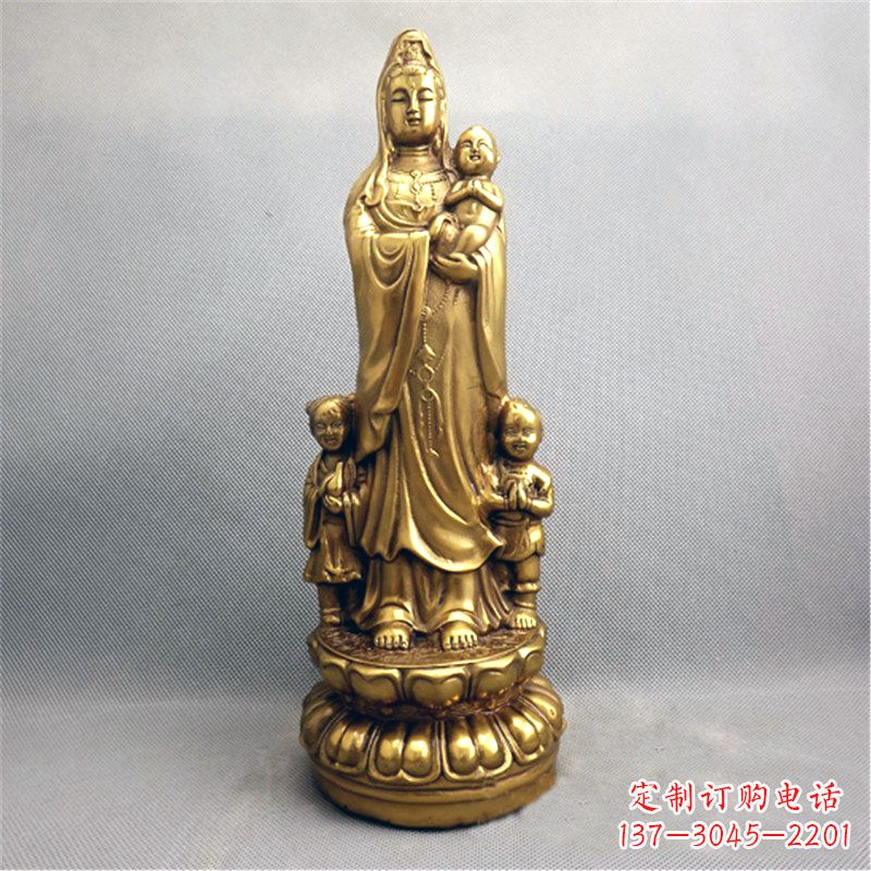 成都送子观音纯铜雕塑