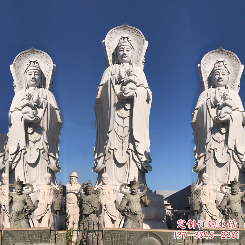 成都送子观音大型石雕塑