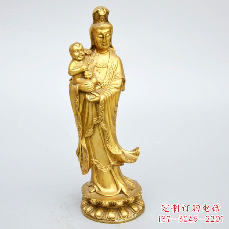 成都送子观音铜雕