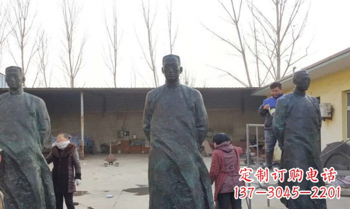 成都陶行知人物铜雕 (3)