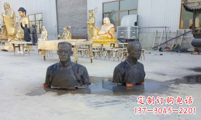 成都陶行知半身像铜雕