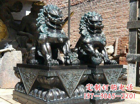 成都天安门狮子铜雕塑