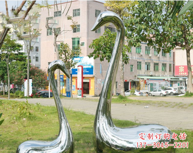 成都天鹅抽象不锈钢雕塑112