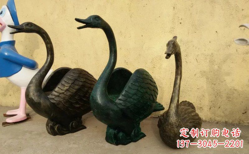 成都天鹅动物铜雕 (3)