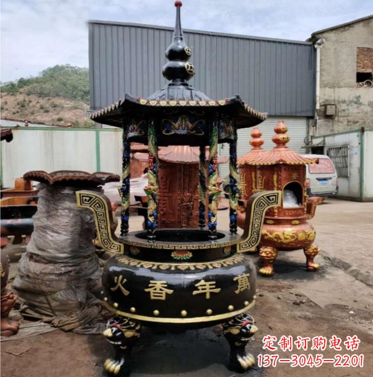 成都铁香炉铜雕