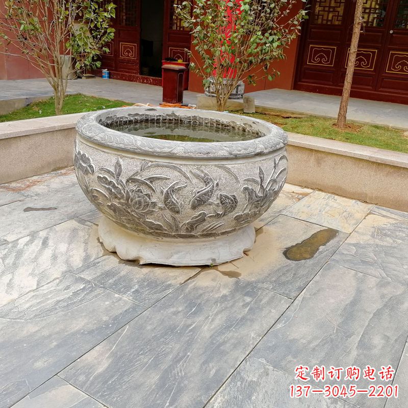 成都庭院水缸石雕