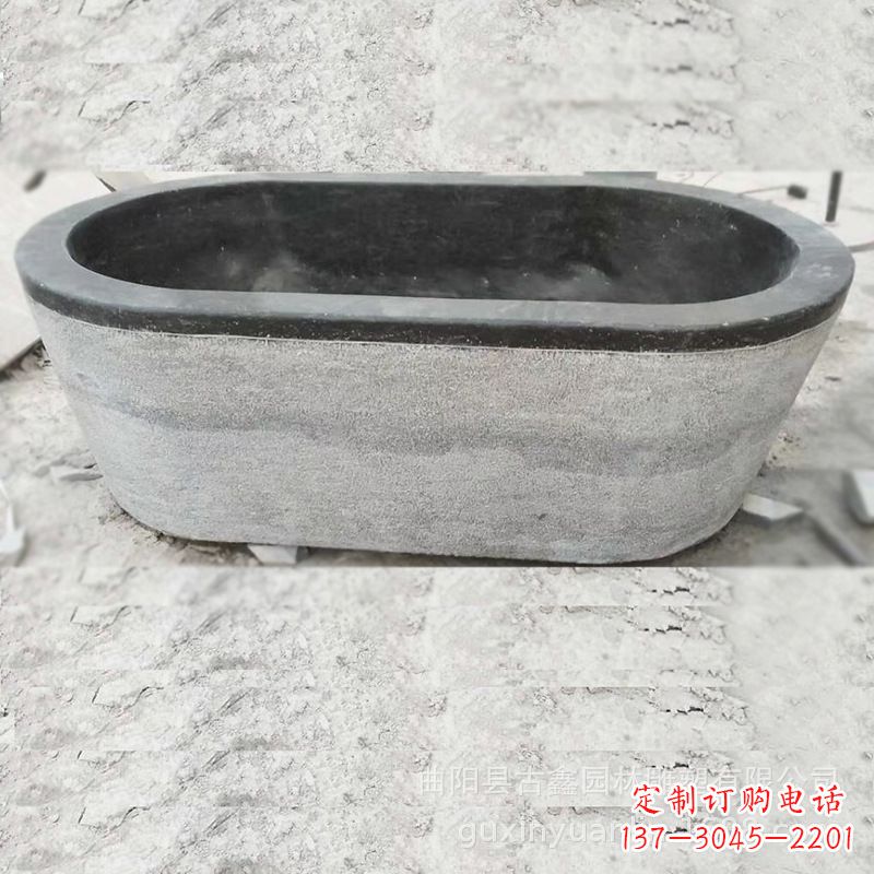 成都庭院养鱼石雕水槽