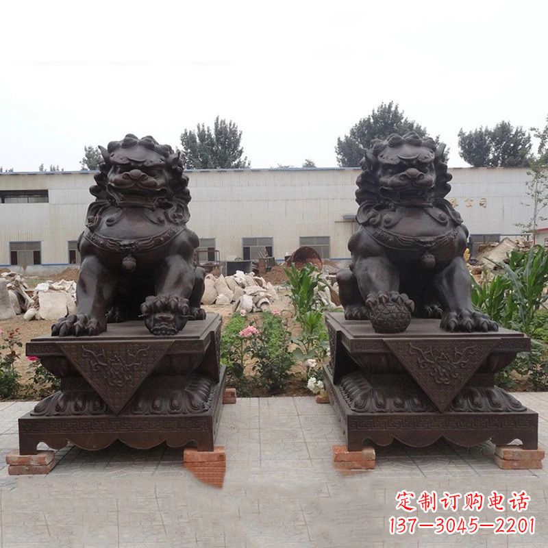 成都铜雕北京狮子
