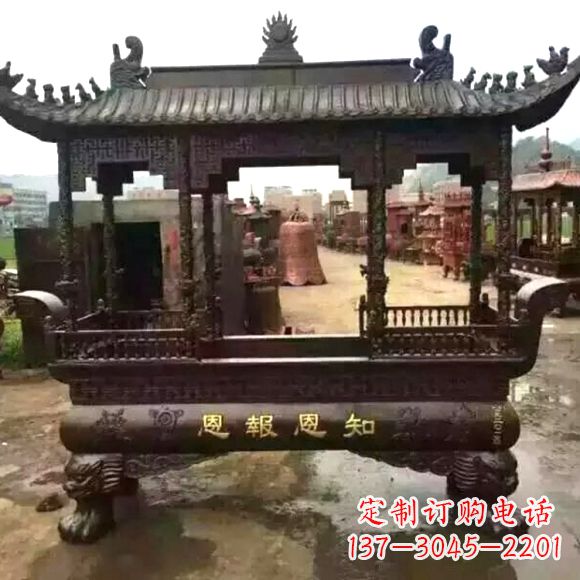 成都铜雕纯铜香炉