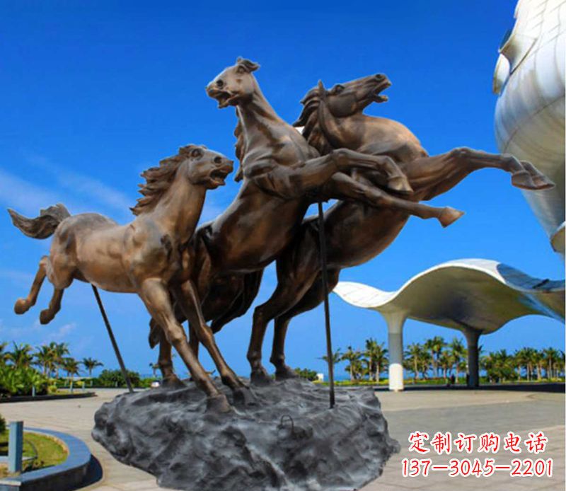 成都铜雕飞马广场动物雕塑