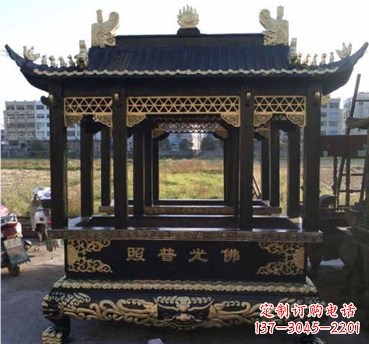 成都铜雕佛光普照香炉