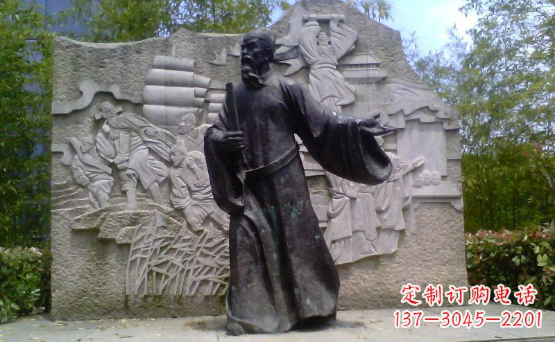 成都铜雕古代名人雕塑