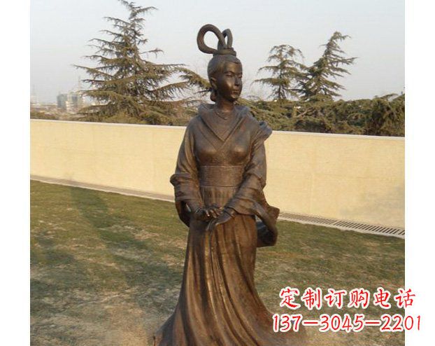 成都铜雕古代美女人物雕塑