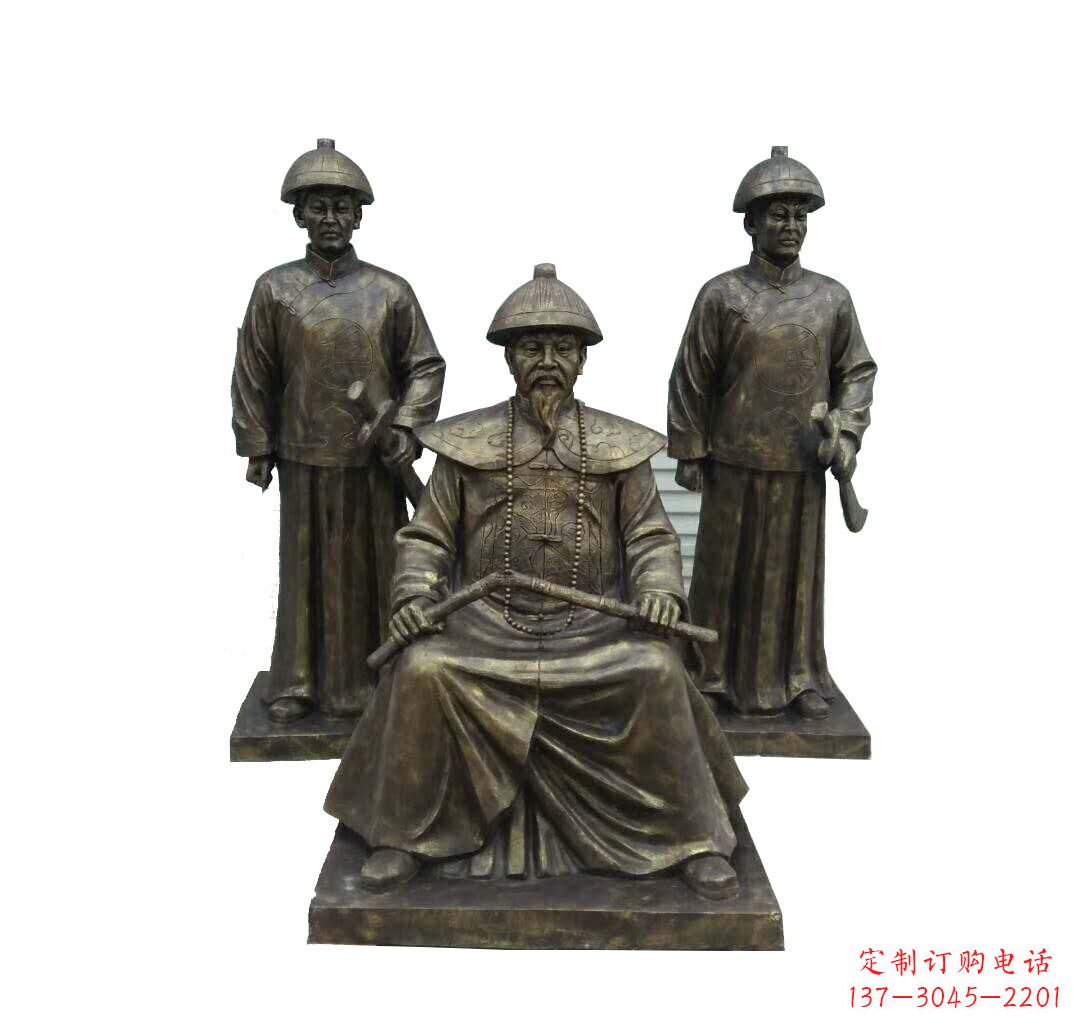 成都铜雕古代名人林则徐