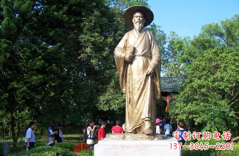 成都铜雕古代名人苏轼苏东坡