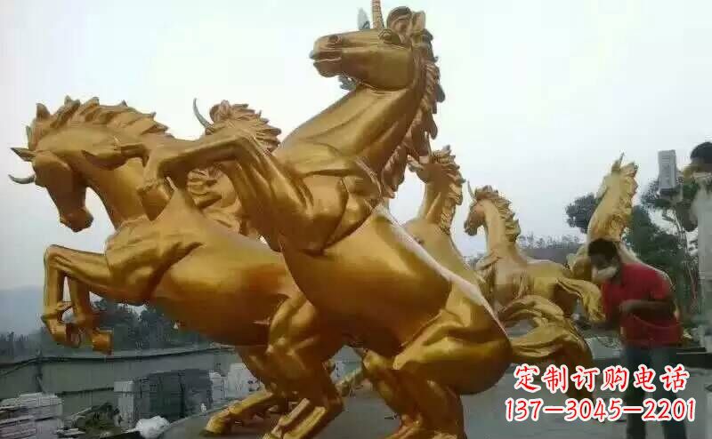 成都铜雕广场飞马雕塑