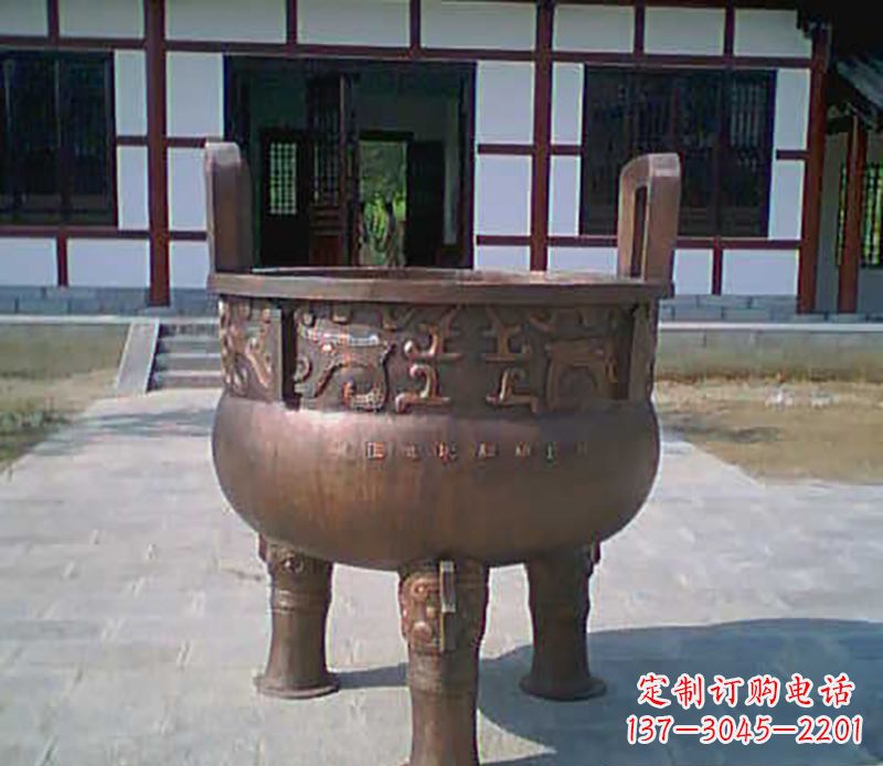 成都铜雕广场圆形香炉