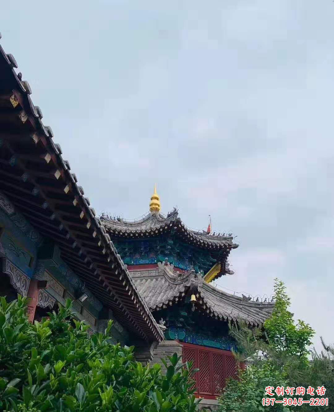 成都铜雕葫芦塔顶寺庙摆件 